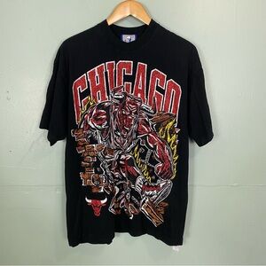 Warren Lotas NBA Chicago Bulls‎ Black Graphic Tee Large